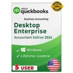 QuickBooks Desktop Enterprise Solutions 2024 No Subscription Lifetime (5-Users) | Windows